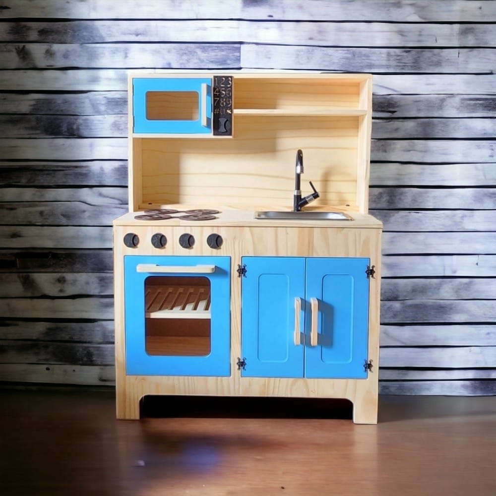 Cozinha Em Pinus Azul