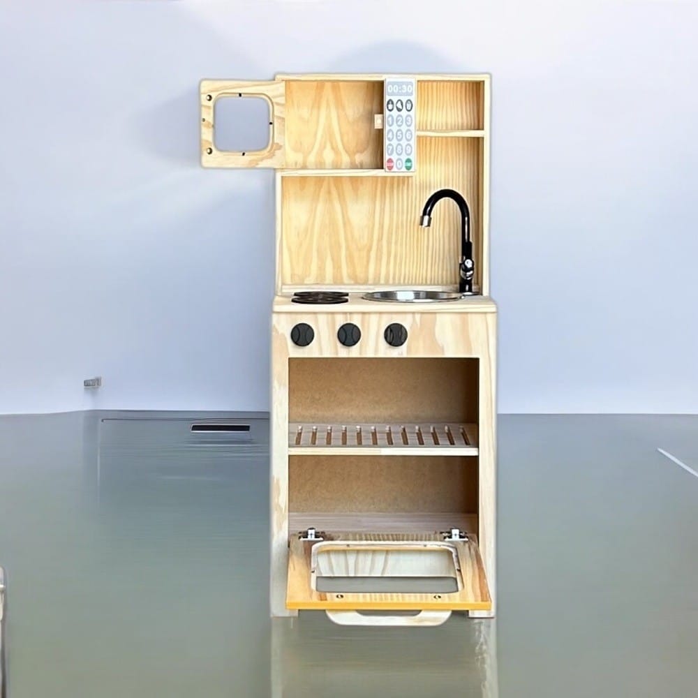 Cozinha Em Pinus Uma Porta