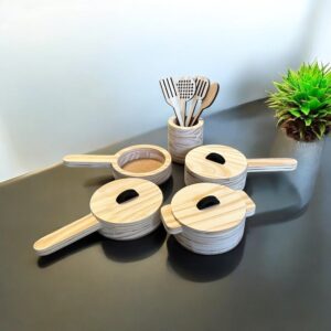Conjunto De Panelinhas E Utensilios