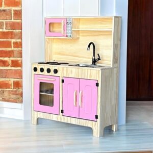 Cozinha Em Pinus Rosa