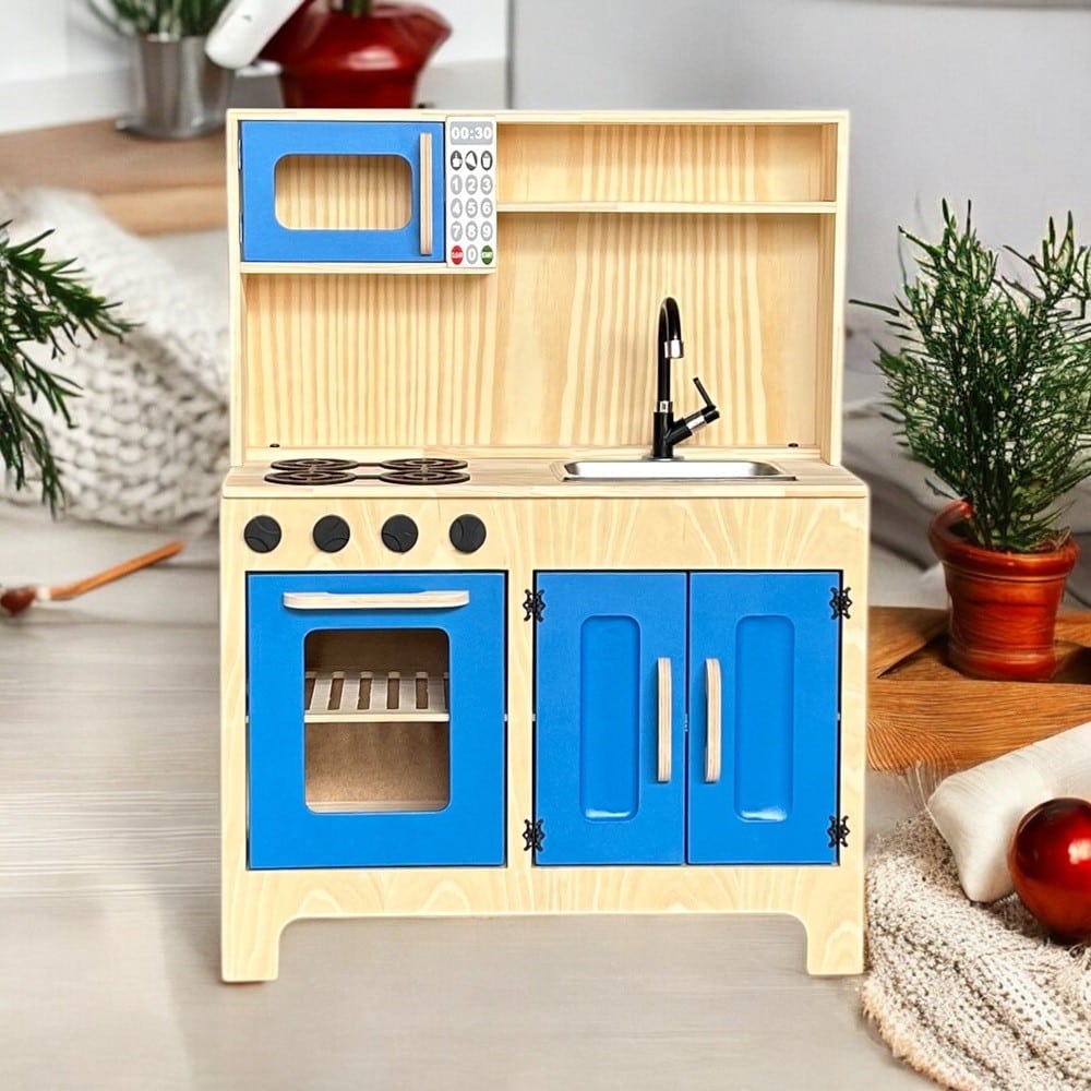 Cozinha Em Pinus Azul
