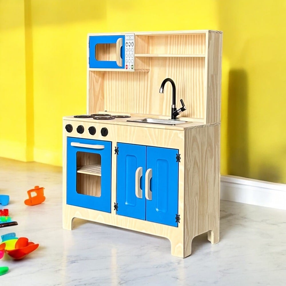 Cozinha Em Pinus Azul