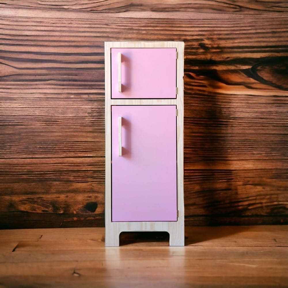Geladeira Em Pinus Rosa