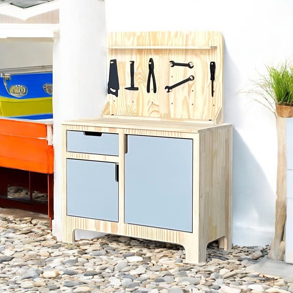 Oficina Em Pinus Cinza