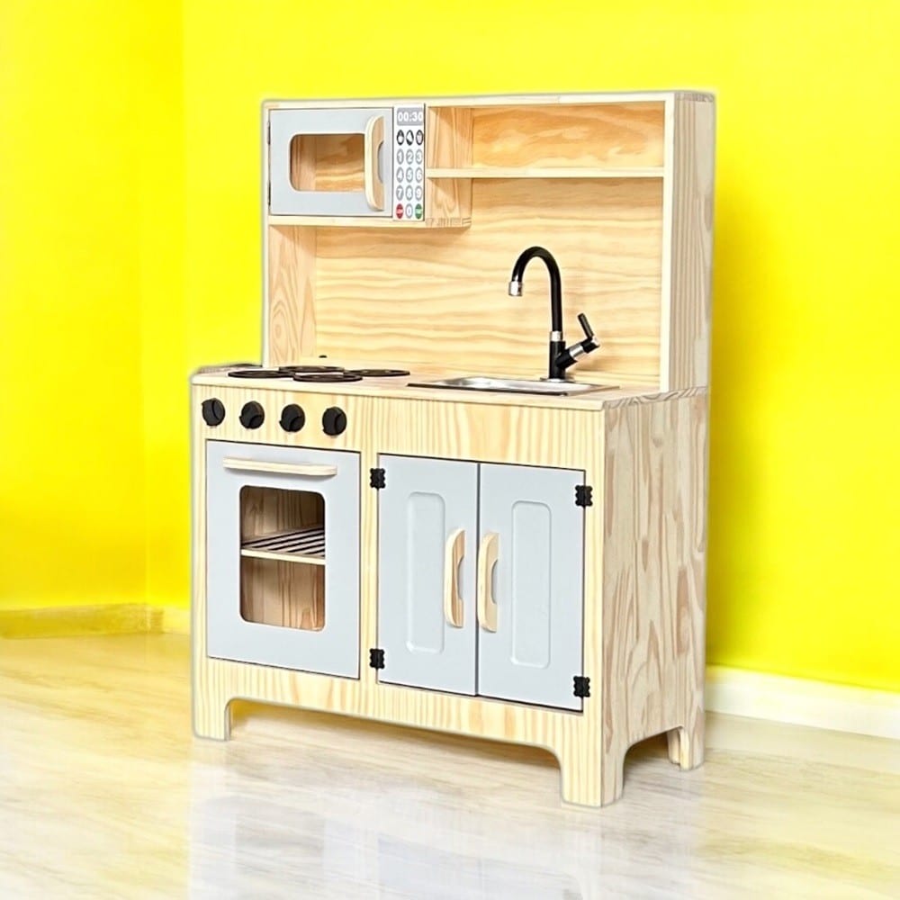 Cozinha Em Pinus Cinza