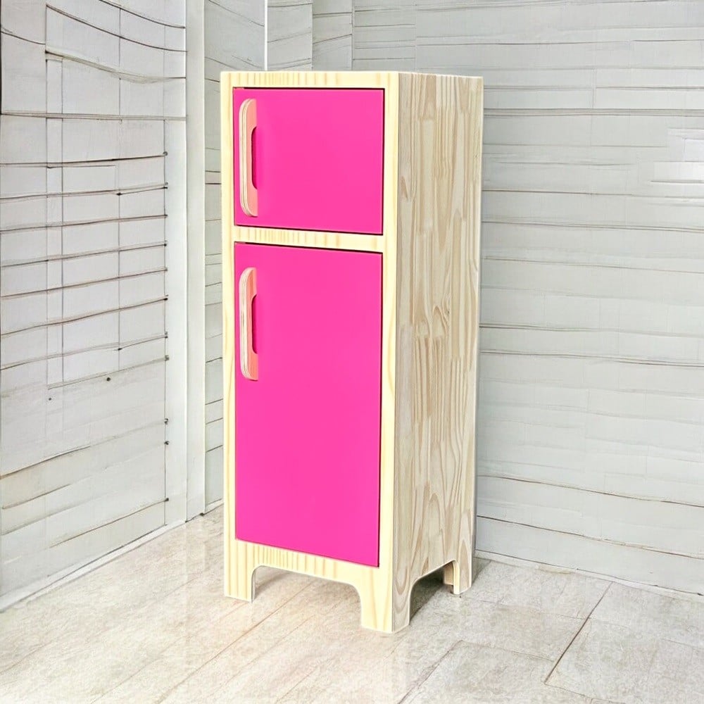 Geladeira Em Pinus Pink