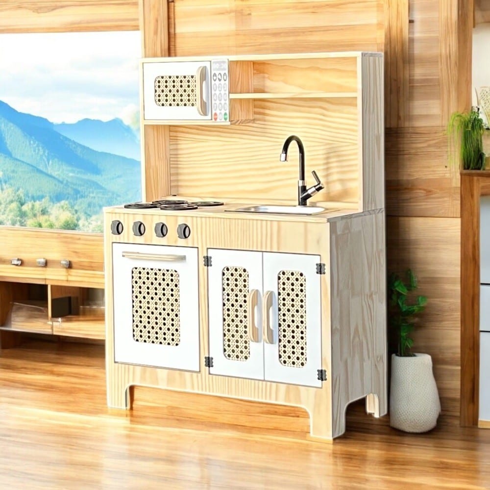 Cozinha Em Pinus Branca Sling