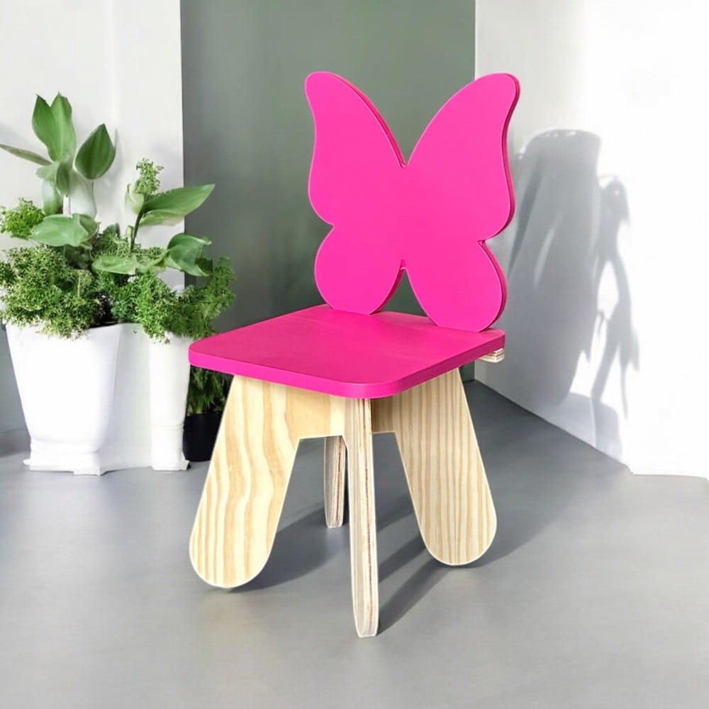 Conj. C/02 Cadeira Borboleta Pink
