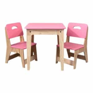Mesa Infantil C/2 Cadeiras Rosa Ref.8203