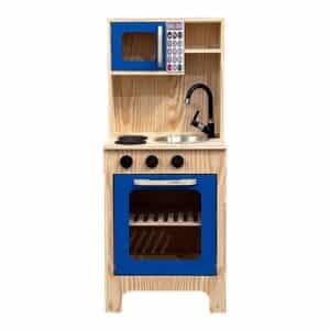 Cozinha Uma Porta Em Pinus Azul Escuro 8216