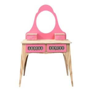 Penteadeira Infantil C/ Cadeira Rosa Ref.8398
