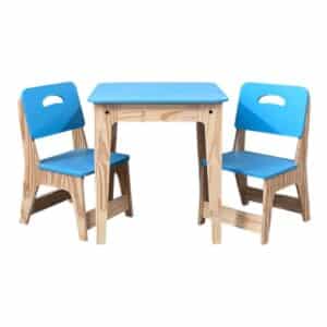 Mesa Infantil C/2 Cadeiras Azul Claro Ref.8581