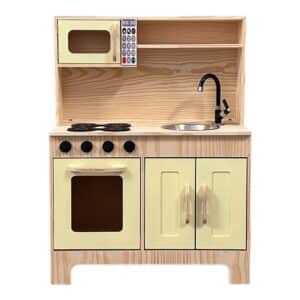 Cozinha Em Pinus Amarelo Claro Ref.8582