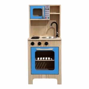 Cozinha Uma Porta Em Pinus Azul Claro Ref. 8604