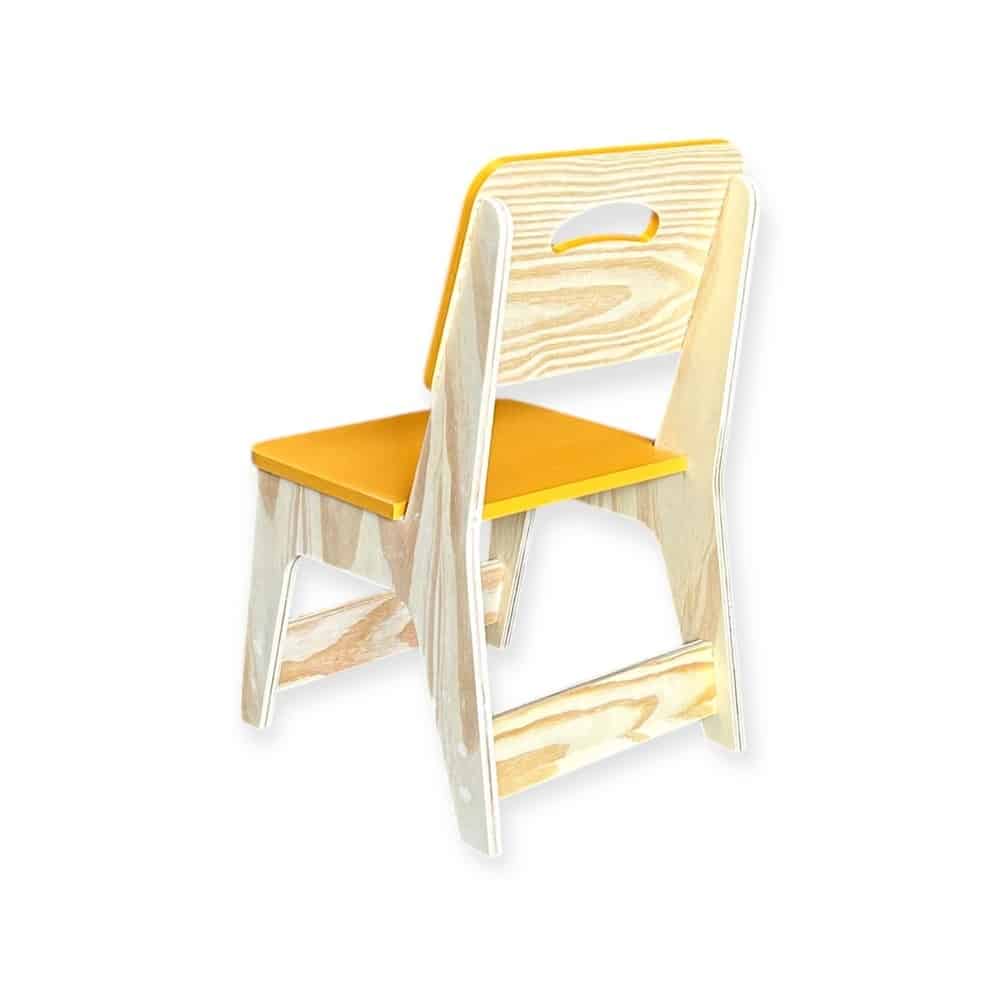 Página Inicial 149 Mesa Infantil C/2 Cadeiras Amarelo Escuro Ref.8351