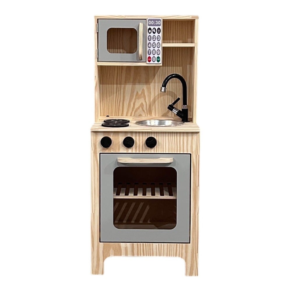 Página Inicial 55 Cozinha Uma Porta Em Pinus Cinza Claro Ref.8355