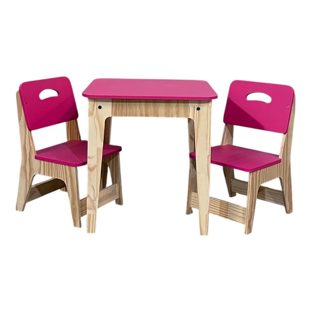 Página Inicial 182 Mesa Infantil C/02 Cadeiras Pink Ref. 8446