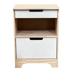 Mesa De Cabeceira Branca Ref.8635